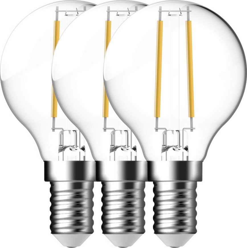 Nordlux - ΣΕΤ 3x Λαμπτήρας LED FILAMENT G45 E14/4W/230V 4000K