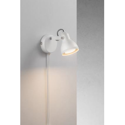 Nordlux - Σποτ τοίχου ASLAK 1xGU10/35W/230V λευκό