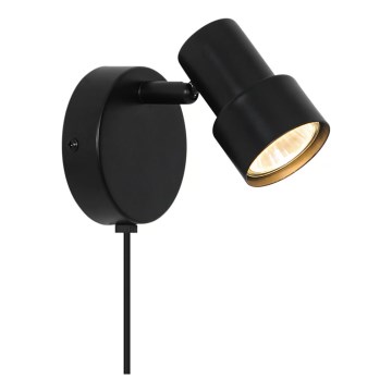 Nordlux - Σποτ τοίχου BOSTON 1xGU10/5W/230V μαύρο