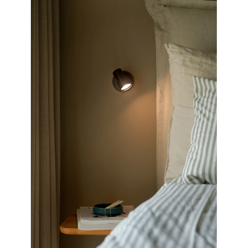 Nordlux - Σποτ τοίχου BOSTON 1xGU10/5W/230V μαύρο