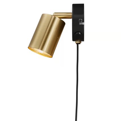 Nordlux - Σποτ τοίχου EXPLORE 1xGU10/7W/230V ορείχαλκος