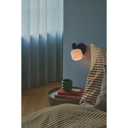 Nordlux - Σποτ τοίχου MILFORD 1xE14/10W/230V μαύρο