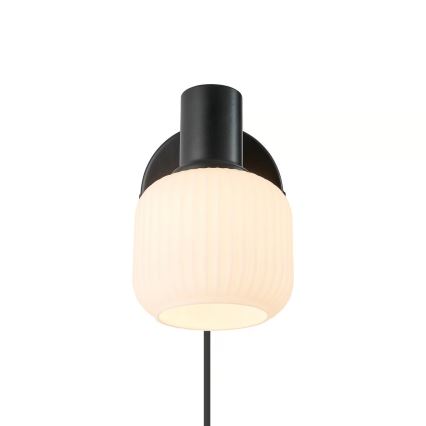 Nordlux - Σποτ τοίχου MILFORD 1xE14/10W/230V μαύρο