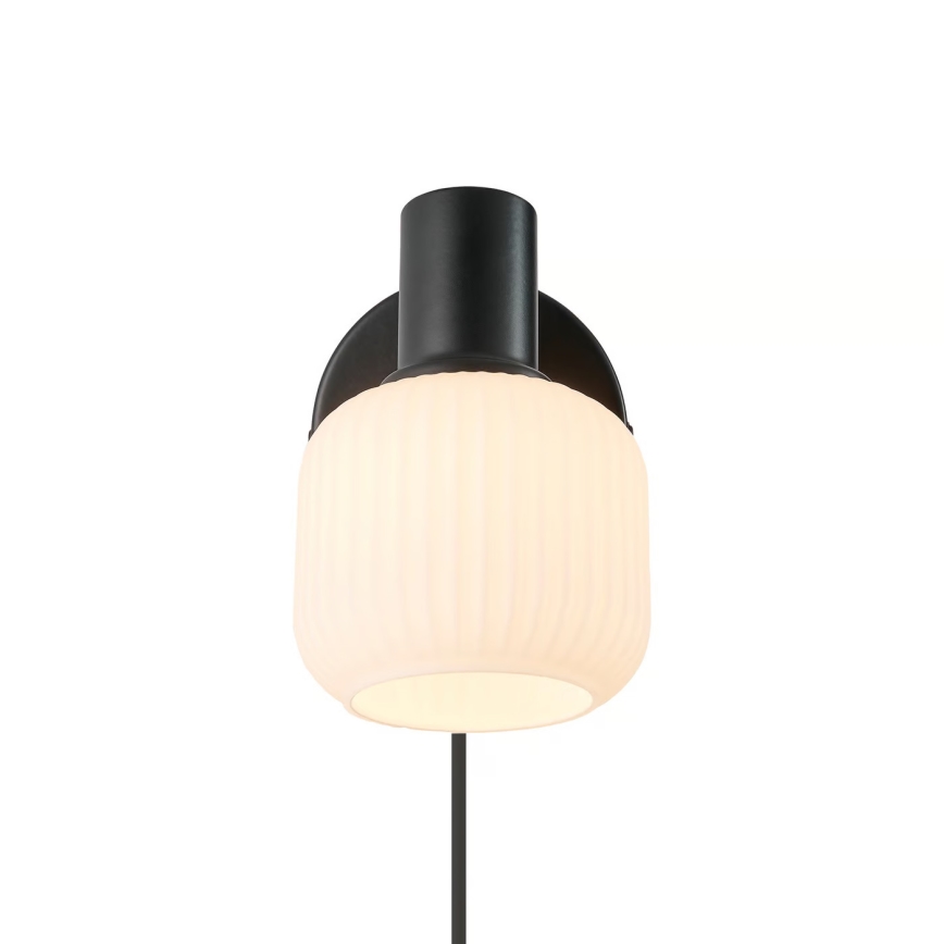 Nordlux - Σποτ τοίχου MILFORD 1xE14/10W/230V μαύρο
