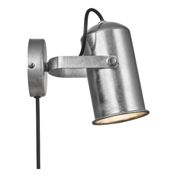 Nordlux - Σποτ τοίχου PORTER 1xE27/60W/230V ματ χρώμιο