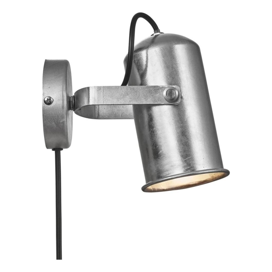 Nordlux - Σποτ τοίχου PORTER 1xE27/60W/230V ματ χρώμιο
