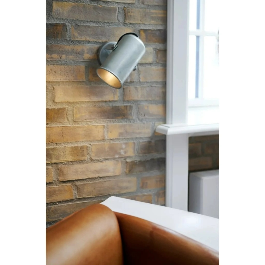 Nordlux - Σποτ τοίχου PORTER 1xE27/60W/230V ματ χρώμιο
