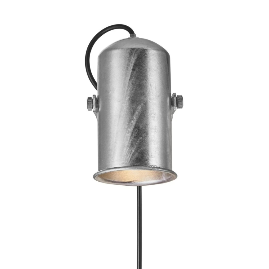 Nordlux - Σποτ τοίχου PORTER 1xE27/60W/230V ματ χρώμιο