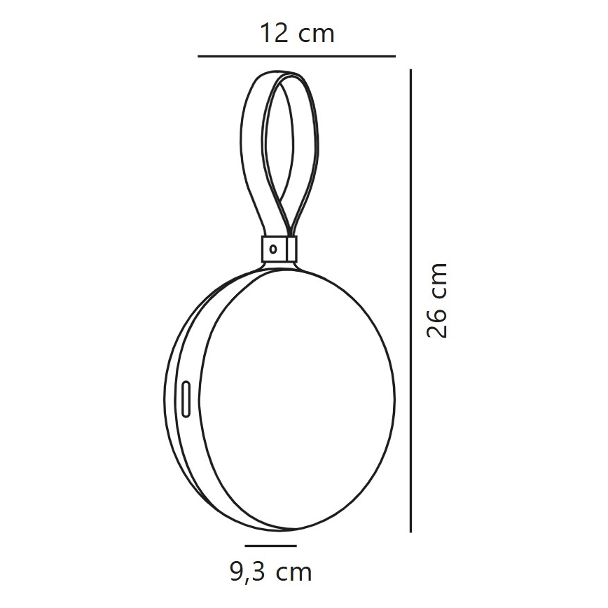Nordlux - Φορητός επαναφορτιζόμενος λαμπτήρας LED LED/1W/3,7V IP54 κίτρινο