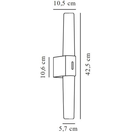 Nordlux - Φωτισμός καθρέφτη μπάνιου LED HELVA LED/9W/230V 3000K IP44