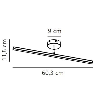 Nordlux - Φωτισμός καθρέφτη μπάνιου LED IP LED/7,2W/230V IP44 60 cm λευκό