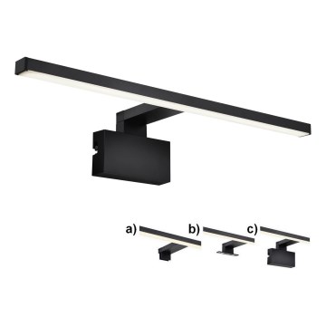 Nordlux - Φωτισμός καθρέφτη μπάνιου LED MARLEE LED/8,9W/230V IP44 4000K 50 cm μαύρο