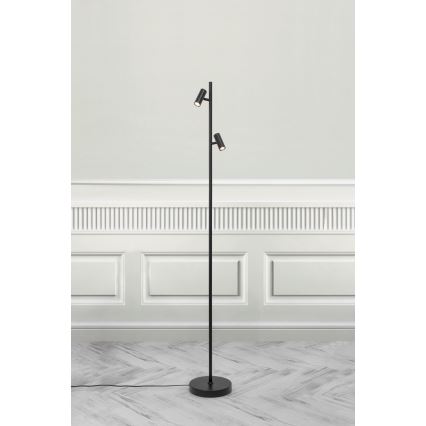 Nordlux - LED Dimming αφής επιδαπέδιο φωτιστικό OMARI 2xLED/3,2W/230V μαύρο