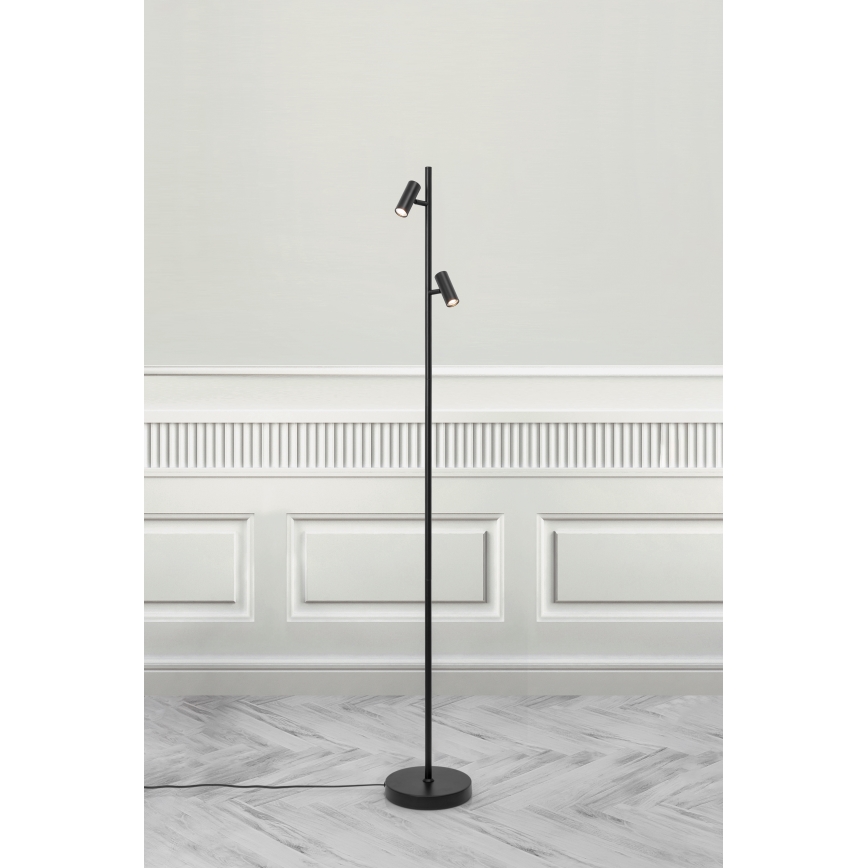 Nordlux - LED Dimming αφής επιδαπέδιο φωτιστικό OMARI 2xLED/3,2W/230V μαύρο