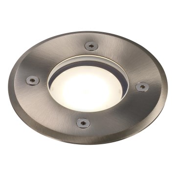 Nordlux - Φωτιστικό δρόμου εξωτερικού χώρου PATO 1xGU10/35W/230V IP65 ματ χρώμιο στρογγυλό