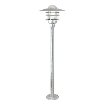 Nordlux - Φωτιστικό εξωτερικού χώρου AGGER 1xE27/60W/230V IP54 ασημί