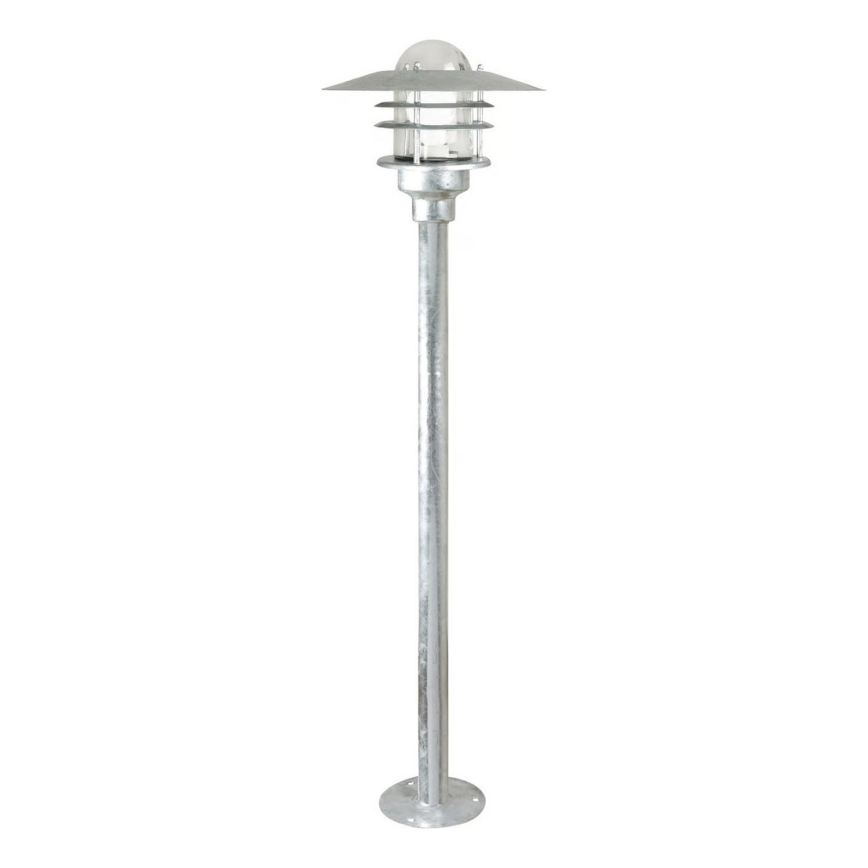Nordlux - Φωτιστικό εξωτερικού χώρου AGGER 1xE27/60W/230V IP54 ασημί