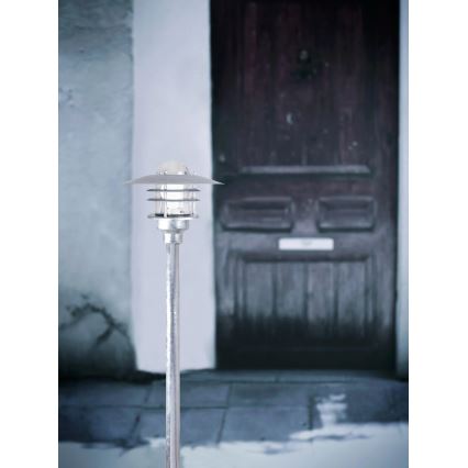 Nordlux - Φωτιστικό εξωτερικού χώρου AGGER 1xE27/60W/230V IP54 ασημί