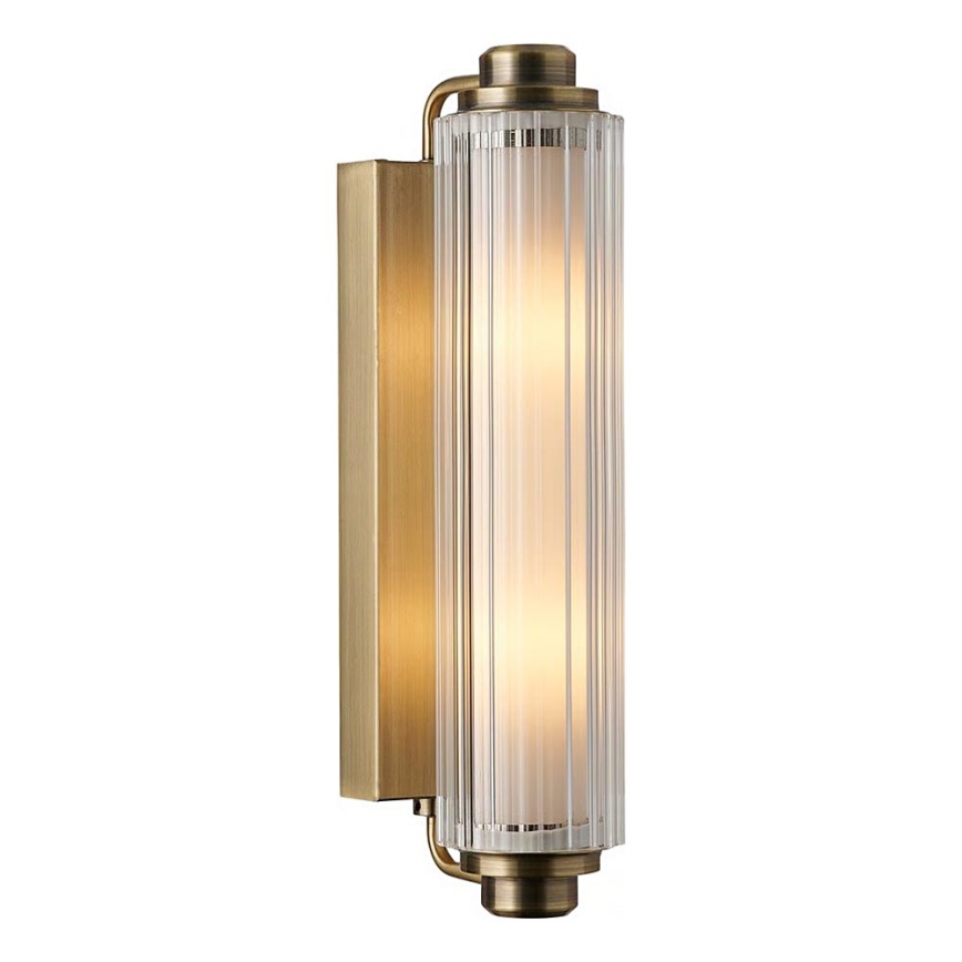 Nordlux - Φωτιστικό καθρέφτη μπάνιου NIMAL 2xE14/25W/230V IP44 ορείχαλκος