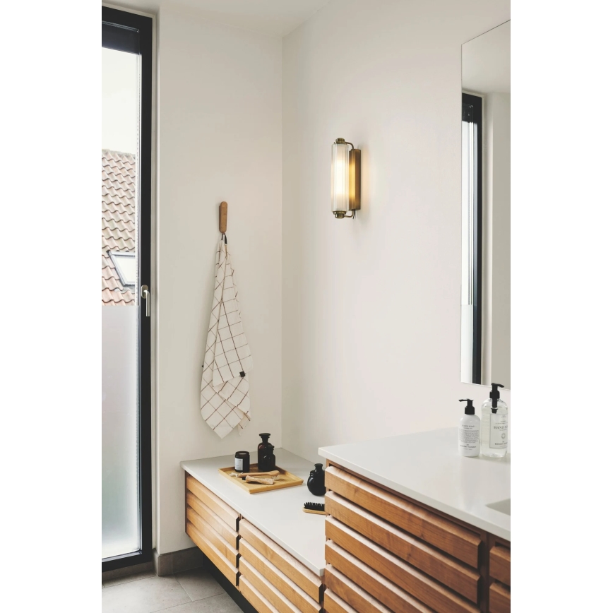 Nordlux - Φωτιστικό καθρέφτη μπάνιου NIMAL 2xE14/25W/230V IP44 ορείχαλκος