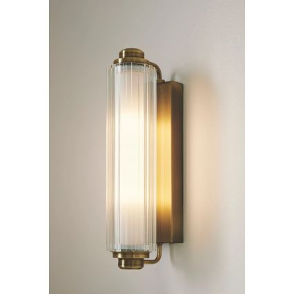 Nordlux - Φωτιστικό καθρέφτη μπάνιου NIMAL 2xE14/25W/230V IP44 ορείχαλκος