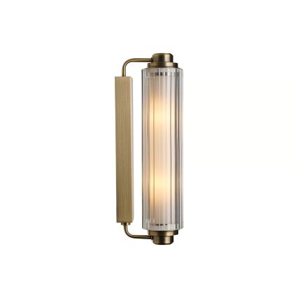 Nordlux - Φωτιστικό καθρέφτη μπάνιου NIMAL 2xE14/25W/230V IP44 ορείχαλκος