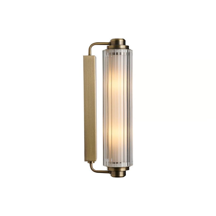 Nordlux - Φωτιστικό καθρέφτη μπάνιου NIMAL 2xE14/25W/230V IP44 ορείχαλκος