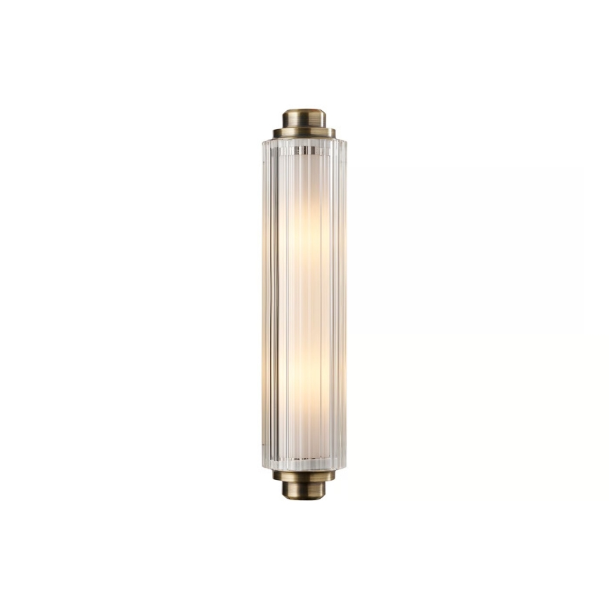 Nordlux - Φωτιστικό καθρέφτη μπάνιου NIMAL 2xE14/25W/230V IP44 ορείχαλκος