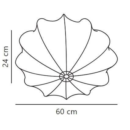 Nordlux - Φωτιστικό οροφής AERON 3xE27/25W/230V διάμετρος 60 cm