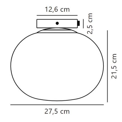 Nordlux - Φωτιστικό οροφής ALTON 1xE27/25W/230V