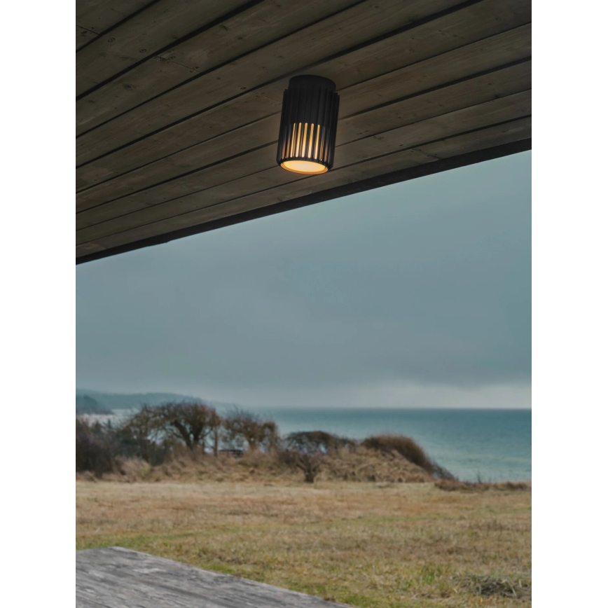Nordlux - Φωτιστικό οροφής εξωτερικού χώρου ALUDRA 1xE27/15W/230V μαύρο