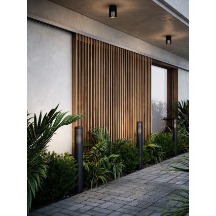 Nordlux - Φωτιστικό οροφής εξωτερικού χώρου ALUDRA 1xE27/15W/230V μαύρο