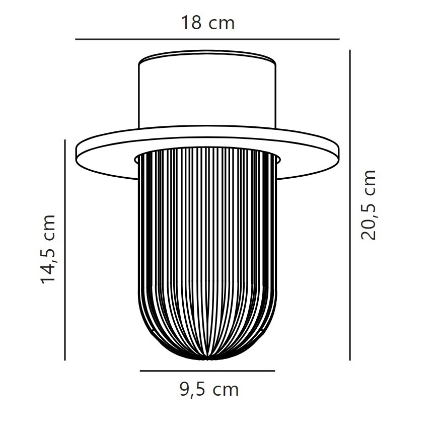 Nordlux - Φωτιστικό οροφής εξωτερικού χώρου JANUKA 1xE27/60W/230V IP54 λευκό