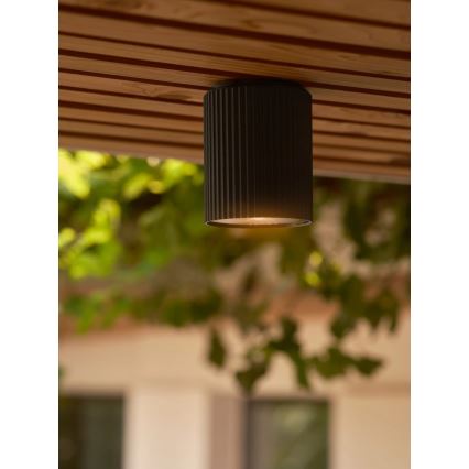Nordlux - Φωτιστικό οροφής εξωτερικού χώρου KYKLOP 1xGU10/15W/230V IP54 μαύρο