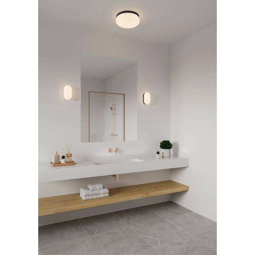 Nordlux - Φωτιστικό οροφής μπάνιου FOAM 2xE27/55W/230V IP44 μαύρο