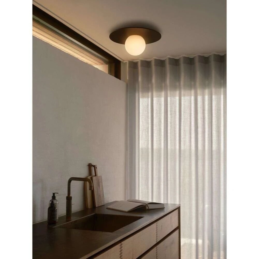 Nordlux - Φωτιστικό οροφής μπάνιου SIONA 1xE27/60W/230V IP44 μαύρο