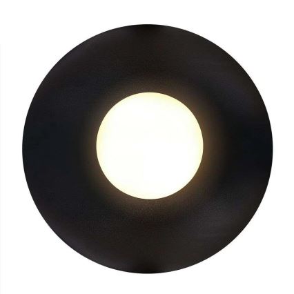 Nordlux - Φωτιστικό οροφής μπάνιου SIONA 1xE27/60W/230V IP44 μαύρο