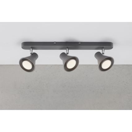 Nordlux - Φωτιστικό σποτ EIK 3xGU10/35W/230V γκρι