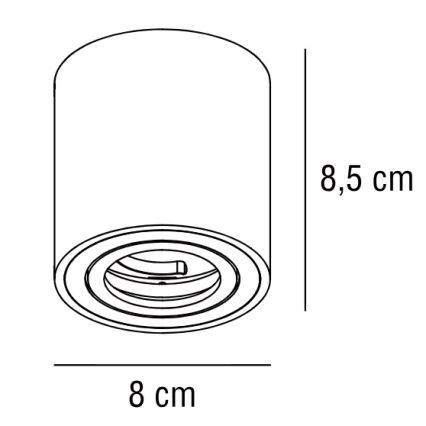 Nordlux - Φωτιστικό σποτ SABONIS 1xGU10/40W/230V λευκό