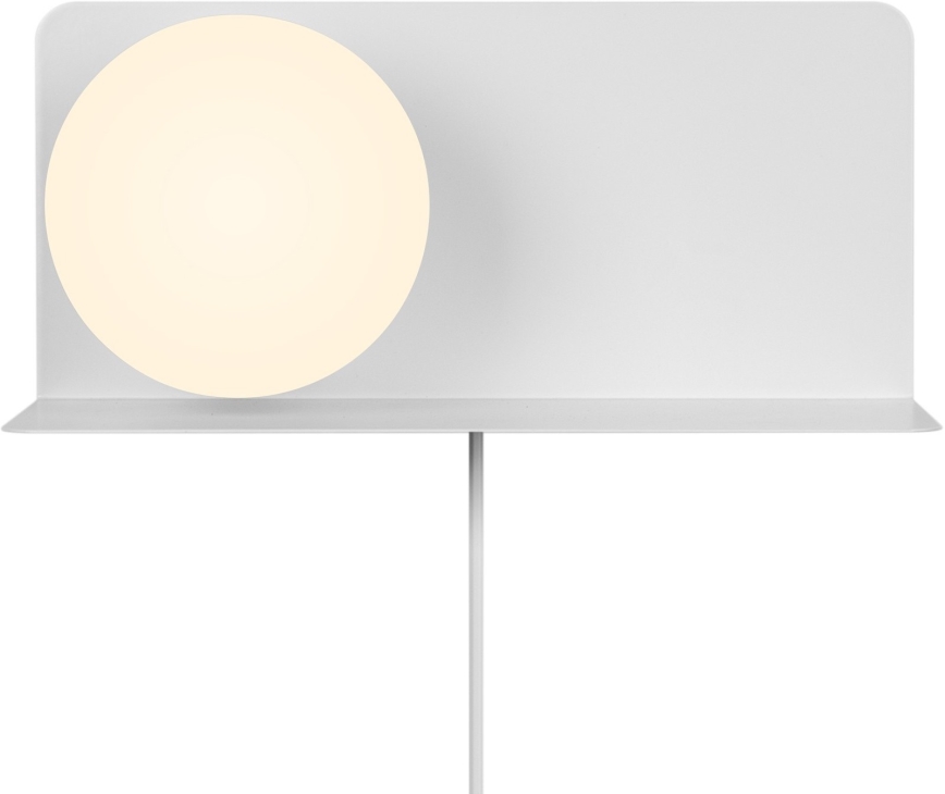 Nordlux - Φωτιστικό τοίχου με ράφι LILIBETH 1xE14/25W/230V λευκό