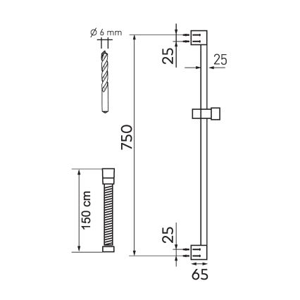 Novaservis - Σετ μπάνιου ECO ματ μαύρο