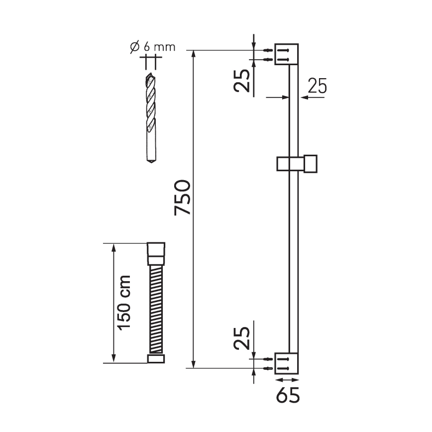Novaservis - Σετ μπάνιου ECO ματ μαύρο