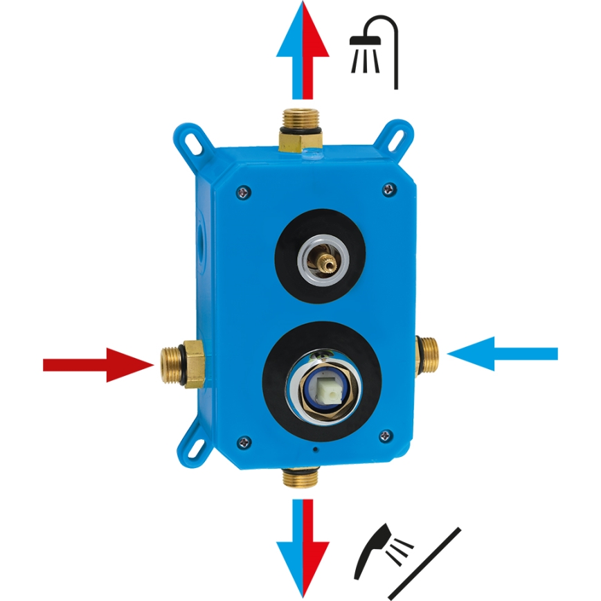 Novaservis - Σετ μπάνιου σετ ντους εντοιχιζόμενο METALIA ECO γυαλιστερό χρώμιο