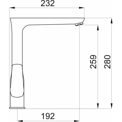 Novaservis - Μπαταρία κουζίνας METALIA γυαλιστερό χρώμιο