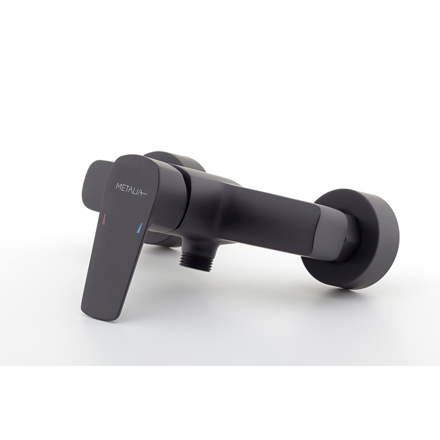 Novaservis - Μπαταρία ντους METALIA ματ μαύρο