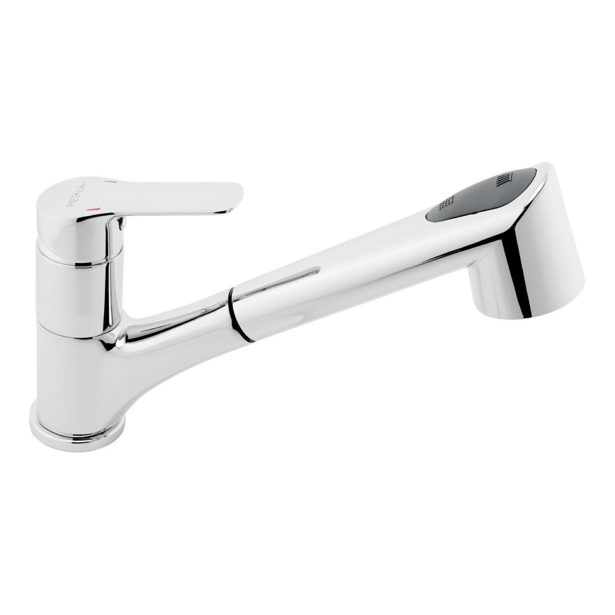 Novaservis - Μπαταρία νεροχύτη με ανασυρόμενο ντους METALIA σε γυαλιστερό χρώμιο