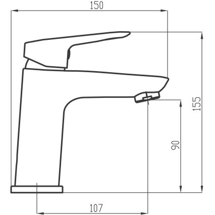 Novaservis - Μπαταρία νιπτήρος METALIA 15,5 cm γυαλιστερό χρώμιο