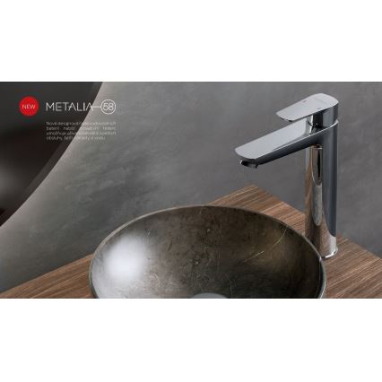 Novaservis - Μπαταρία νιπτήρος METALIA ECO 25,7 cm γυαλιστερό χρώμιο