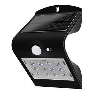 Ηλιακό φωτιστικό τοίχου LED με αισθητήρα LED/1.5W/3,7V IP65 1200 mAh