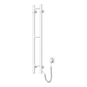 Ηλεκτρική πετσετοκρεμάστρα SILOUETTE 187W/230V 101,1 cm IP44 λευκό δεξιός στρογγυλό